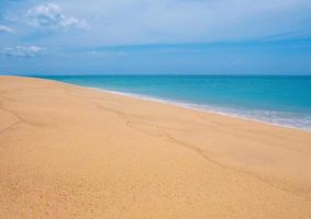 Landscape of sandy beach photo