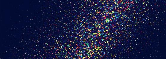 Rainbow shiny glitter banner vector