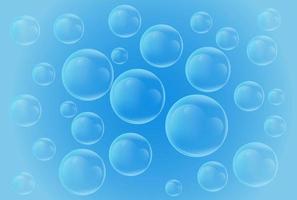 Blue bubbles design vector