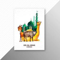 Beautiful holiday eid al adha animal design  vector