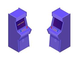 Isometric arcade game machines