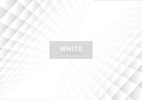 White and gray perspective geometric square pattern vector