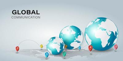 Global network application online vector