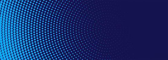 Modern blue halftone banner background vector