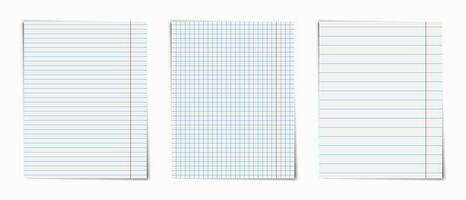 paquete de páginas de diseño de cuaderno vector