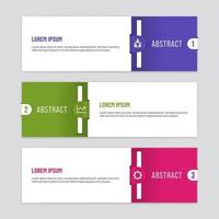 Business Infographic Template with Clip Shapes vector