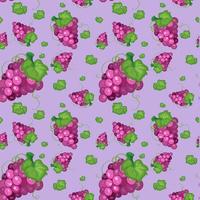 diseño de fondo transparente con uvas moradas vector