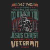 Proud to be a veteran soldier design vector