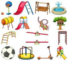 Set of playground elements vector