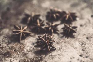 Closeup of star anise photo