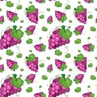 Seamless background design with grapes vector