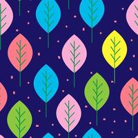 Colorful Leaves Pattern  vector