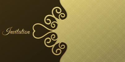 Gold Invitation Vector Art, Icons, and Graphics for Free Download