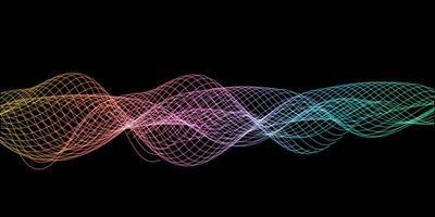 Abstract sound waves  vector