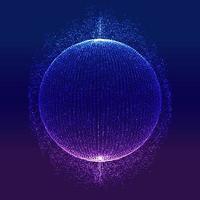 Abstract particle sphere vector