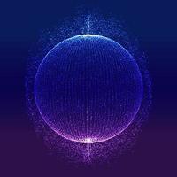 Abstract particle sphere vector