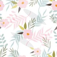 Pastel floral background vector