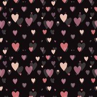 Lovely pink heart pattern vector