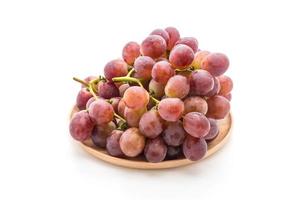 Fresh grapes on white  photo