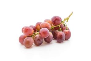 uvas frescas en blanco foto