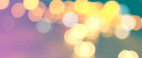 Abstract colorful bokeh lights photo