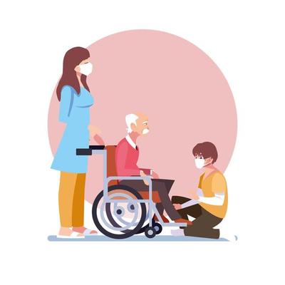 Caregiver Vector Art, Icons, and Graphics for Free Download