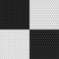 Set of retro seamless patterns vector