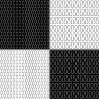 Set of retro seamless patterns vector