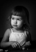Portrait of a little girl photo