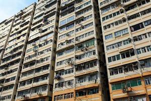 Apartment building in Hong Kong photo