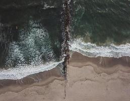 Aerial photography of body of water photo