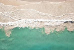 Aerial view of seashore photo