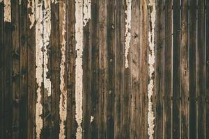 Worn down wooden fence photo