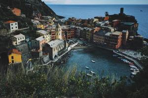 Aerial photography of multicolored houses photo