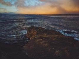 Brown rock cliff  photo