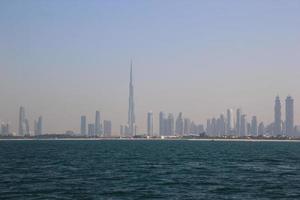 the skyline of Dubai, UAE photo