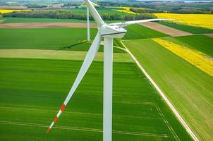 Windmills aerial view