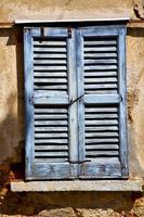 lonate ceppino varese italy    green  wood venetian blind in the