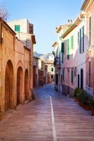 Narrow street in the Mediterranean town photo
