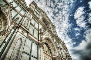 Santa Croce cathedral in hdr tone mapping effect photo