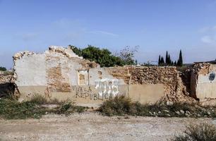 Pueblo de Belchite destruido durante la guerra civil española