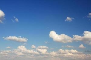 Clouds in the blue sky. photo