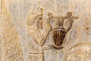 Armenian tribute relief detail Persepolis photo