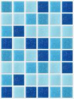 azulejo mosaico cuadrado azul textura fondo decorado brillo foto