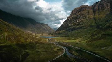 Road between cliffs