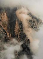 Bird's eye view of rocky mountain  photo