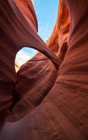 Canyon under blue sky photo