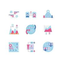 Healthcare icons bundle vector