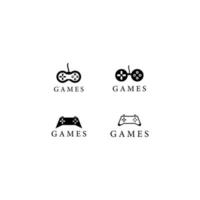 Games logo template vector