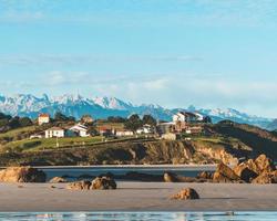 Landscape photograph of mountain ranges photo